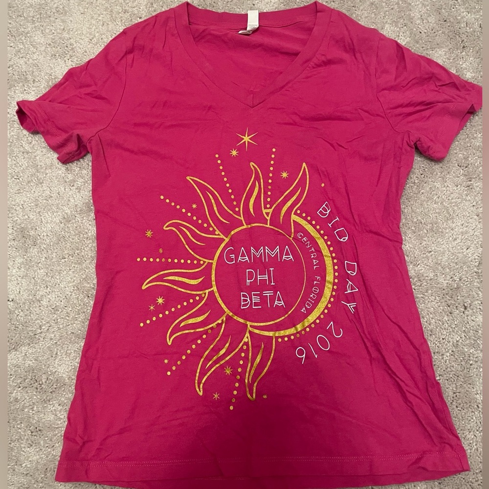 Pink Gamma Phi Beta Sorority Shirt